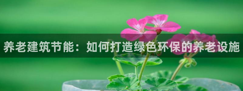 e尊国际客户端下载：养老建筑节能：如何打造绿色环保的养老设施