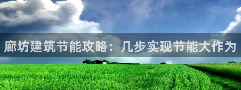 e尊国际官网app：廊坊建筑节能攻略：几步实现节能大作为