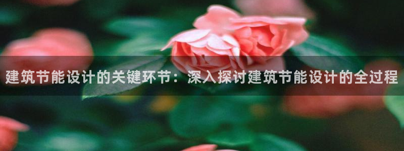 e尊国际7779：建筑节能设计的关键环节：深入探讨建筑节能设计的全过程