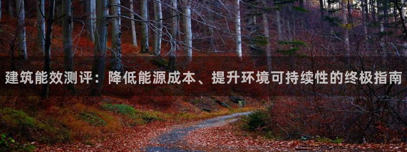 E尊国际：建筑能效测评：降低能源成本、提升环境可持续性的终极指南