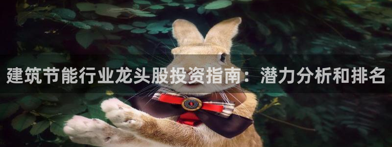 e尊国际7779：建筑节能行业龙头股投资指南：潜力分析和排名
