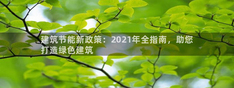 e尊国际的手机登录网站：建筑节能新政策：2021年全指南，助您
打造绿色建筑