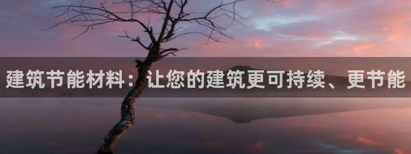 e尊国际是个黑网：建筑节能材料：让您的建筑更可持续、更节能