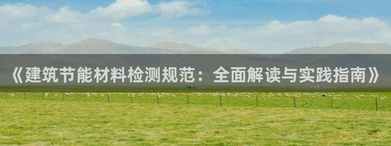 尊亿游戏国际官网：《建筑节能材料检测规范：全面解读与实践指南》