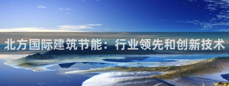 e尊国际-可可计划：北方国际建筑节能：行业领先和创新技术