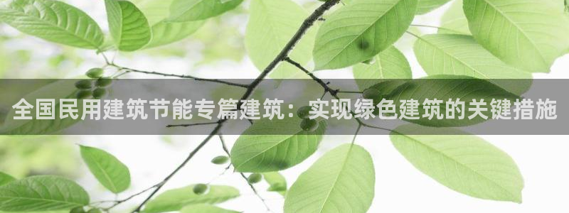 e尊国际是个黑网：全国民用建筑节能专篇建筑：实现绿色建筑的关键措施