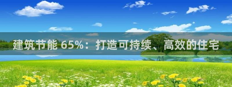 e尊国际客服：建筑节能 65%：打造可持续、高效的住宅