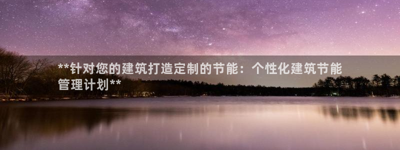 谁知道e尊国际的网址：**针对您的建筑打造定制的节能：个性化建筑节能
管理计划**