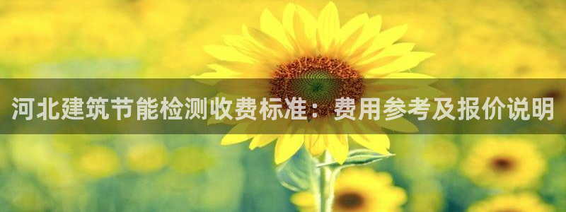 e尊国际平台：河北建筑节能检测收费标准：费用参考及报价说明