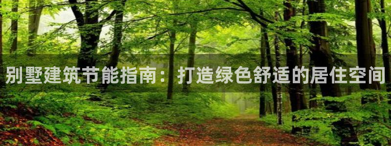 谁知道e尊国际的网址：别墅建筑节能指南：打造绿色舒适的居住空间