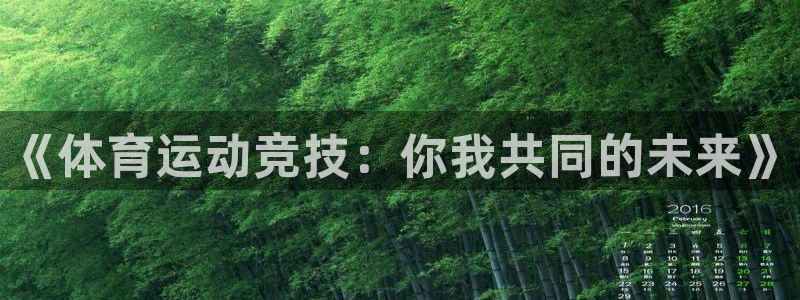 vsport体育在线官网：《体育运动竞技：你我共同的未来》