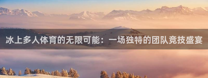 vsport体育在线官网：冰上多人体育的无限可能：一场独特的团队竞技盛宴