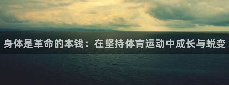 vsport体育在线官网：身体是革命的本钱：在坚持体育运动中成长与蜕变
