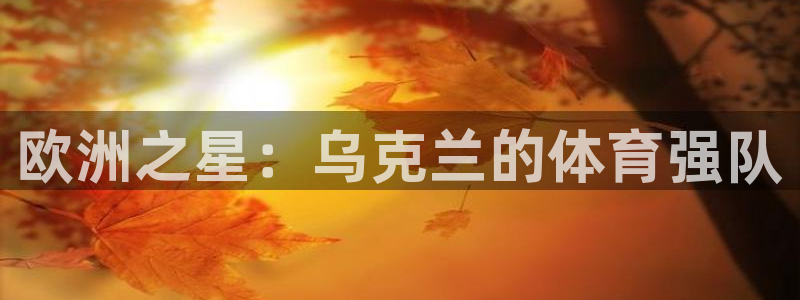 vsport体育：欧洲之星：乌克兰的体育强队